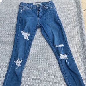 TopShop Moto Leigh ripped jeans